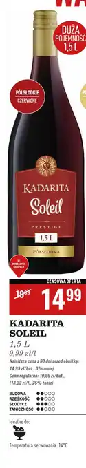 Biedronka Wino Kadarita Soleil Prestige oferta