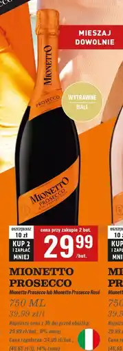 Biedronka Wino białe wytrawne Mionetto Prosecco oferta