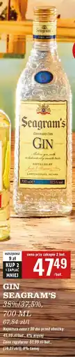 Biedronka Gin Seagram's Extra Dry oferta