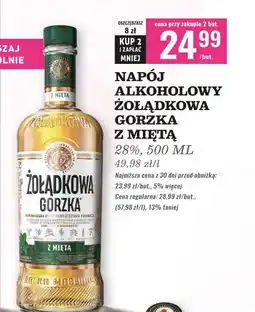 Biedronka Wódka Żołądkowa Gorzka Z Miętą oferta