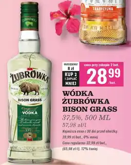 Biedronka Wódka Żubrówka Bison Grass oferta