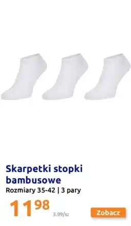 Action Skarpetki stopki bambusowe oferta