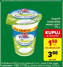 Carrefour Express Jogurt naturalny Zott Primo oferta