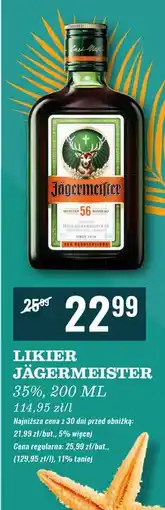 Biedronka Likier Jagermeister oferta