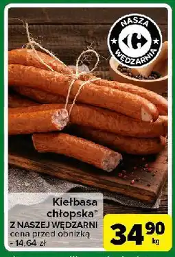 Carrefour Express Kiełbasa chłopska Nasza Wędzarnia Carrefour oferta