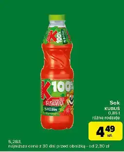 Carrefour Express Sok jabłko-marchew-banan-truskawka Kubuś 100% oferta