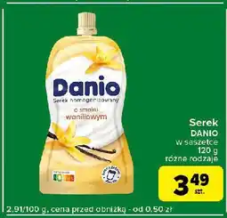 Serek wanilia saszetka Danone Danio