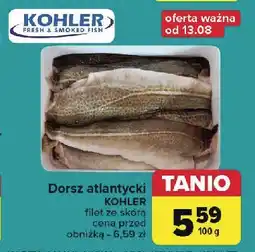 Carrefour Dorsz atlantycki ze skórą Kohler oferta