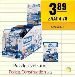 Puzzle z żelkami: Police, Construction 5g