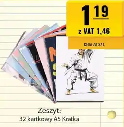 Zeszyt: 32 kartkowy A5 Kratka