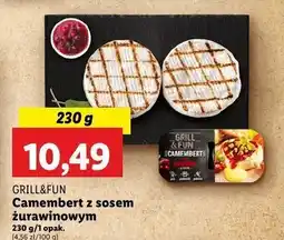 Lidl Ser camembert z sosem żurawinowym Grill and fun oferta