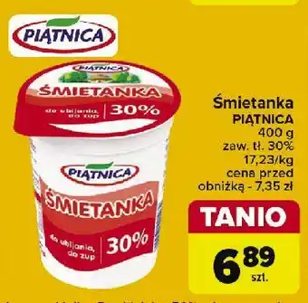 Carrefour Market Śmietana 30% Piątnica oferta