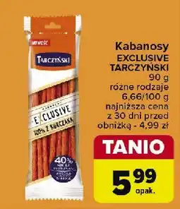 Carrefour Market Kabanosy 100% z kurczaka Tarczyński exclusive oferta