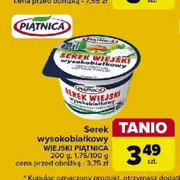 Carrefour Market Serek wiejski wysokobiałkowy Piątnica serek wiejski oferta