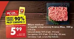 Biedronka Mięso mielone z łopatki wieprzowej i wołowej Kraina mięs oferta