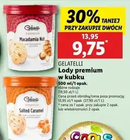 Lidl Lody premium orzech makadamia Gelatelli oferta