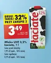 Biedronka Mleko 3.2% Łaciate oferta