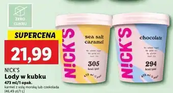 Lidl Lody sea salt caramel Nick's oferta