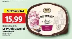 Lidl Lody z jogurtem i sosem z czarnej porzeczki Bracia koral lody jak dawniej oferta