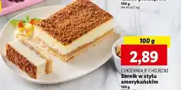 Lidl Sernik w stylu amerykańskim Chojecki oferta