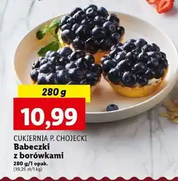 Lidl Babeczki z borówkami Chojecki oferta