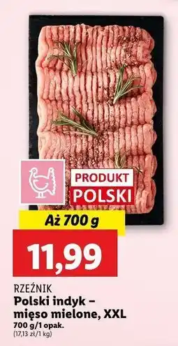 Lidl Mięso mielone z indyka Rzeźnik codzienna dostawa oferta
