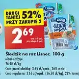 Biedronka Śledzik na raz pikantny Lisner śledzik na raz oferta