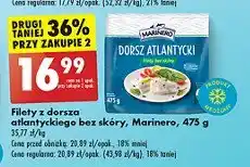 Biedronka Dorsz atlantycki filet bez skóry Marinero oferta