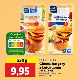 Lidl Cheeseburger wieprzowy Chef select oferta