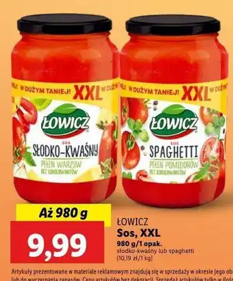 Lidl Sos spaghetti Łowicz oferta