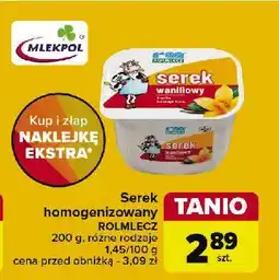 Carrefour Serek wanilia Rolmlecz oferta