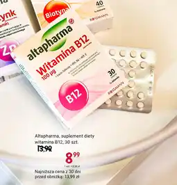 Rossmann Altapharma, suplement diety witamina B12, 30 szt. oferta