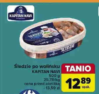 Carrefour Śledzie po wolińsku Kapitan navi oferta