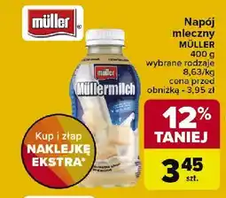 Carrefour Napój mleczny biała czekolada Mullermilch oferta