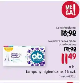 Rossmann o.b., tampony higieniczne, 16 szt. oferta