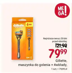 Rossmann Gillette, maszynka do golenia + 4 wkłady oferta