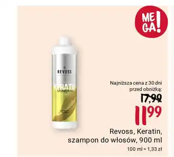 Rossmann Revoss, Keratin, szampon do włosów, 900 ml oferta