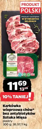 Netto Karkówka wieprzowa chów bez antybiotyków Sztuka Mięsa 300g oferta