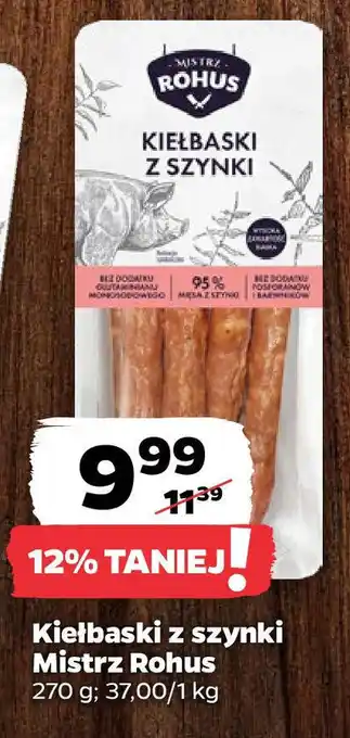 Netto Kiełbaski z szynki Mistrz Rohus 270 g oferta