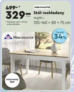 Biedronka Stół Meblomaster oferta