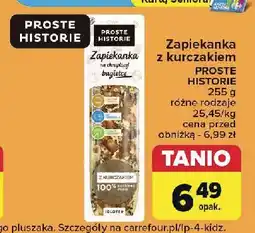 Carrefour Zapiekanka na chrupiącej bagietce z kurczakiem Iglotex Proste Historie oferta