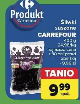Carrefour Śliwki suszone Carrefour oferta