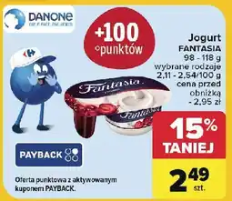 Carrefour Jogurt z wiśniami Danone Fantasia oferta