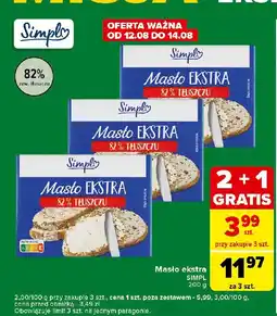 Carrefour Express Masło ekstra Simpl oferta
