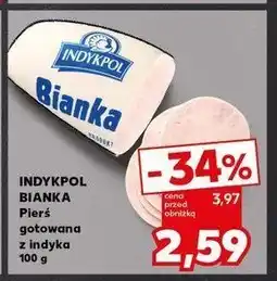 Kaufland Pierś z indyka gotowana bianka Indykpol oferta