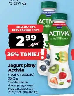 Netto Jogurt truskawka-kiwi Danone activia oferta