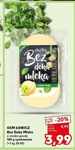 Kaufland Plastry do kanapek i zapiekania o smaku goudy Łowicz bez deka mleka oferta