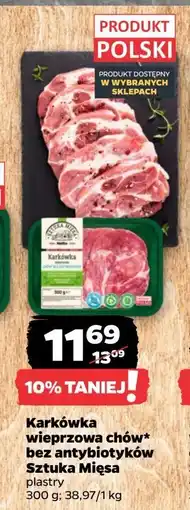 Netto Karkówka wieprzowa plastry SZTUKA MIĘSA NETTO oferta