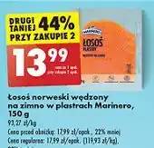 Biedronka Łosoś norweski wędzony plastry Marinero oferta