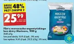 Biedronka Morszczuk argentyński filet bez skóry Marinero oferta